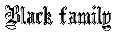 Black family font